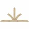 Ekena Millwork Richland Rough Sawn Timber Gable Bracket, Douglas Fir, 96"W x 48"H x 6"D x 6"F, 12/12 Pitch GBW096X48X0606RIC00RDF - alternate 1